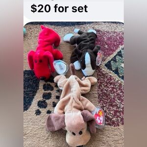 Rare Ty Beanie baby set